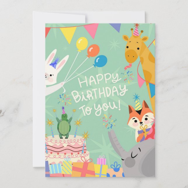 Grattis på födelsedagen julkort (Framsida)