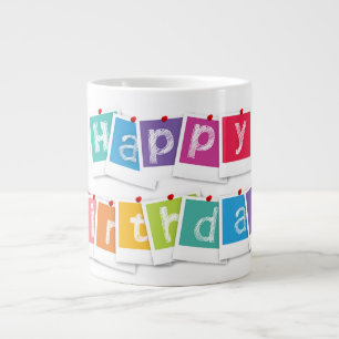 Grattis på födelsedagen jumbo mugg
