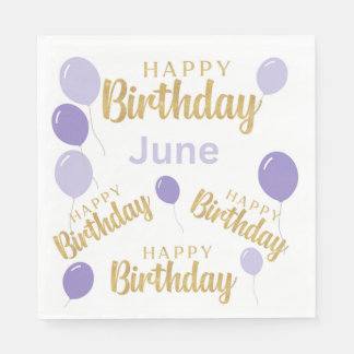 Grattis på födelsedagen Junidagar Pappersservett