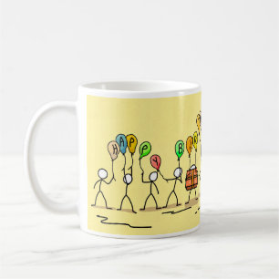 grattis på födelsedagen-kaffe Mugg
