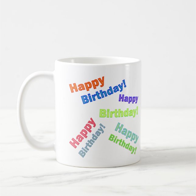 Grattis på födelsedagen kaffemugg (Vänster)