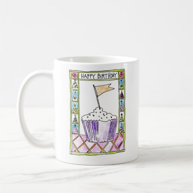 Grattis på födelsedagen kaffemugg (Vänster)