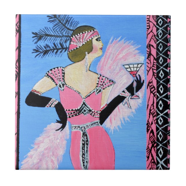 Grattis på födelsedagen kakelplatta (Framsidan)