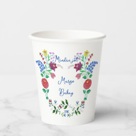 Grattis på födelsedagen Kalocsai Flower Folk Art