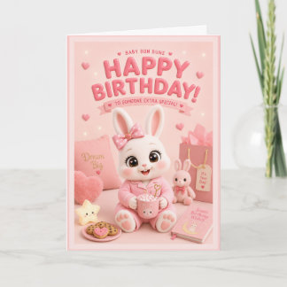 Grattis på födelsedagen Kanin f/ Mochi av Baby Bun Kort