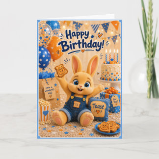 Grattis på födelsedagen Kanin f/ Toast från Baby B Kort