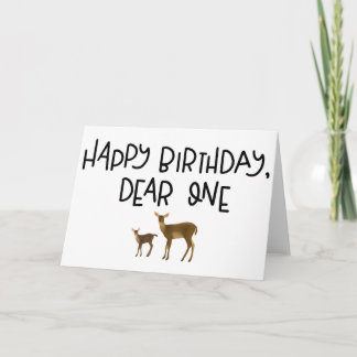Grattis på födelsedagen, kära ett kort