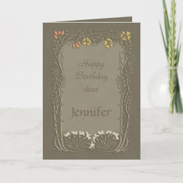 Grattis på födelsedagen käre Jennifer CC0037 Art n Kort
