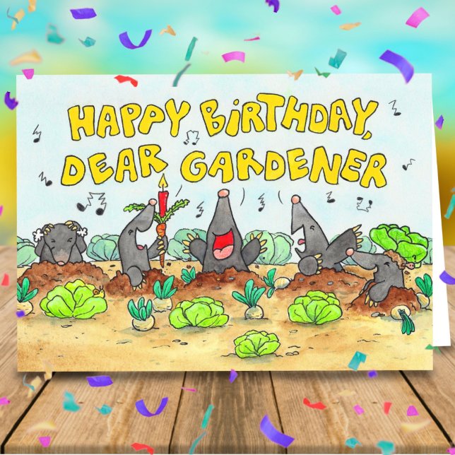 Grattis på födelsedagen, käre trädgårdsmästare kort (Skapare uppladdad)
