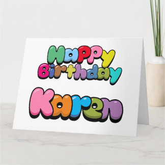 Grattis på födelsedagen Karen Kort