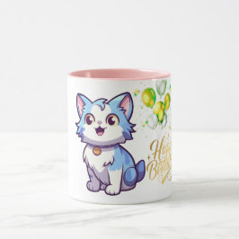 Grattis på födelsedagen Katt Kaffe Mugg – Söt Pres
