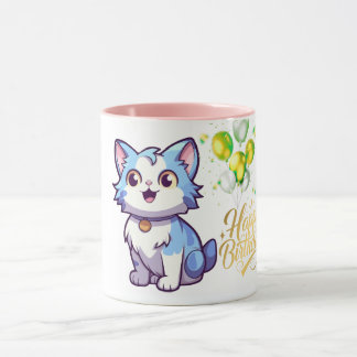 Grattis på födelsedagen Katt Kaffe Mugg – Söt Pres