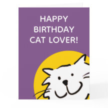 Grattis på födelsedagen kattälskare kort