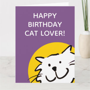 Grattis på födelsedagen kattälskare kort