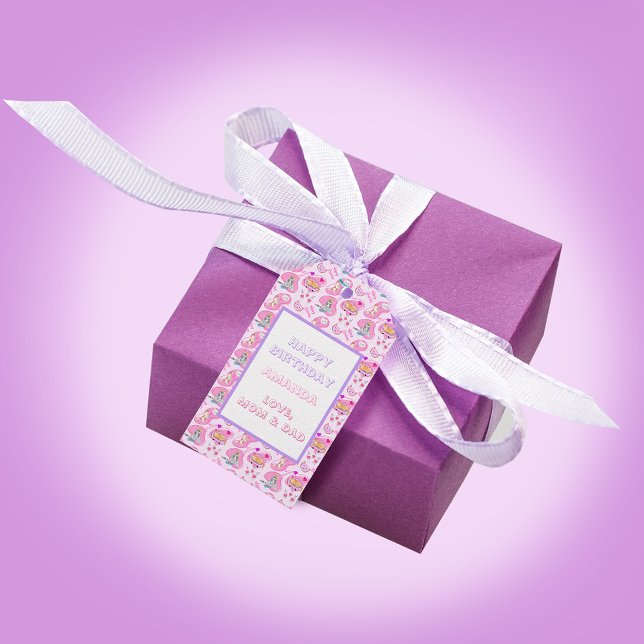 Grattis på födelsedagen-katter har Party Presentetikett (Skapare uppladdad)