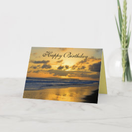Grattis på födelsedagen, Kauai Beach Sunset Kort