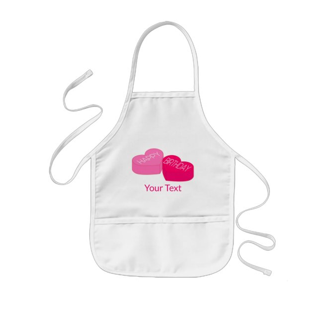 Grattis på födelsedagen Kids Apron Barnförkläde (Framsidan)