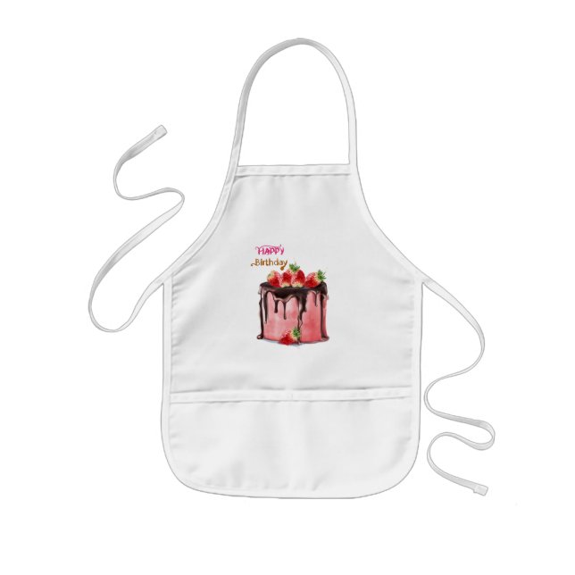 grattis på födelsedagen Kids' Apron Barnförkläde (Framsidan)