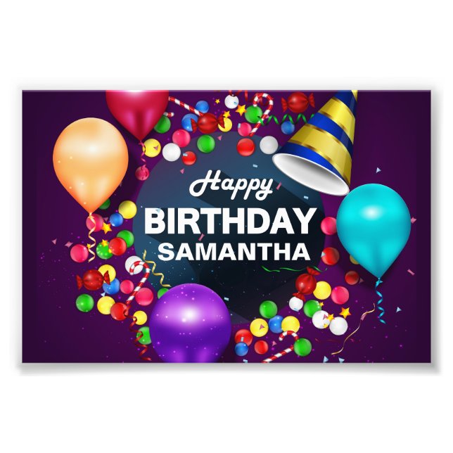 GRATTIS PÅ FÖDELSEDAGEN KIDS FOTOTRYCK (Framsidan)