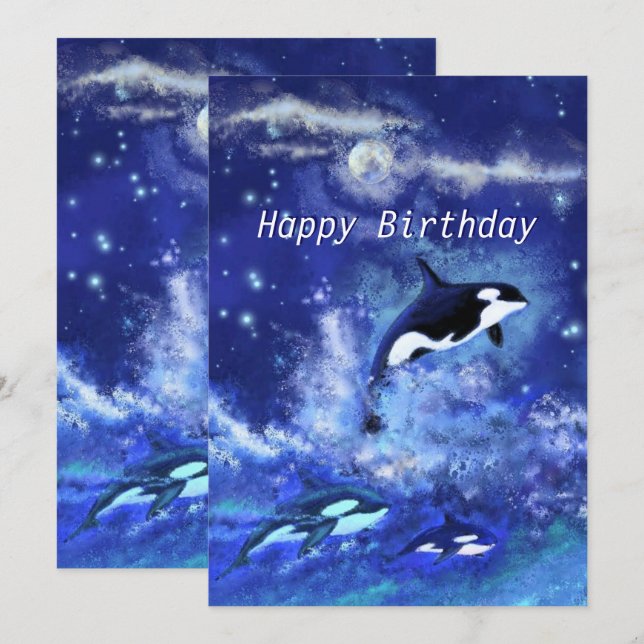 Grattis på födelsedagen - Killer Whales på Full Mo (Fram/baksida)