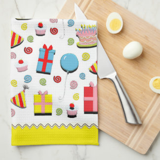 Grattis på födelsedagen Kitchen Towel Kökshandduk