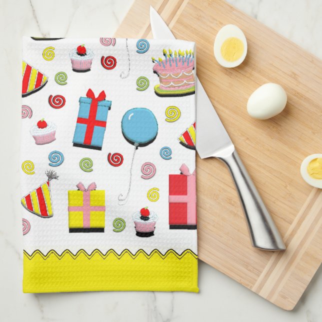 Grattis på födelsedagen Kitchen Towel Kökshandduk (Vikt i Fjärdedel)