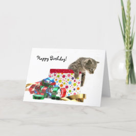 Grattis på födelsedagen kitten kort