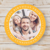 Grattis på födelsedagen Klassisk Enkel Familjefoto
