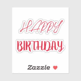 Grattis på födelsedagen klistermärken