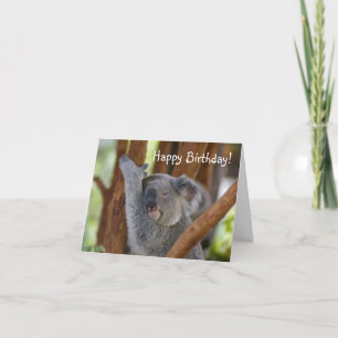 Grattis på födelsedagen Koala Bear Kort
