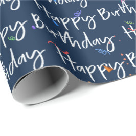 Grattis på födelsedagen Konfetti på Pappra för att Presentpapper