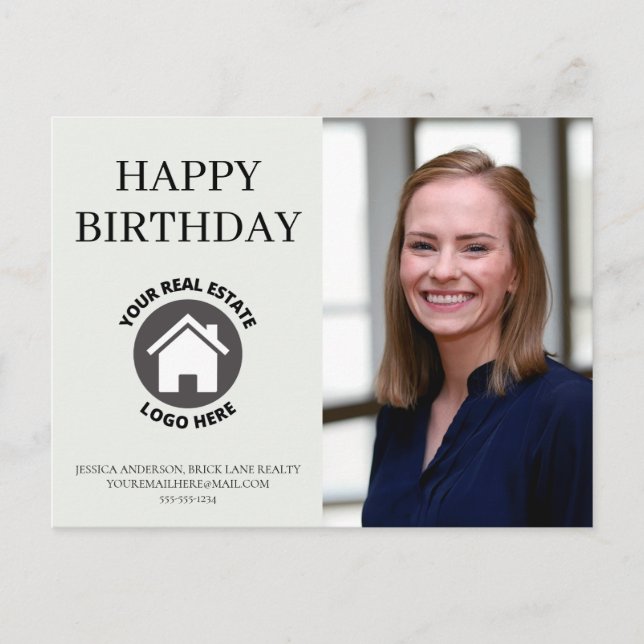 Grattis på födelsedagen Kontakt Info Foto Fastighe Vykort (Framsida)