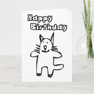 Grattis på födelsedagen Kool Kat Kort