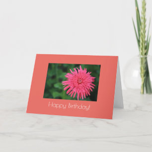 Grattis på födelsedagen Korall Blomma Födelsedagsg Kort