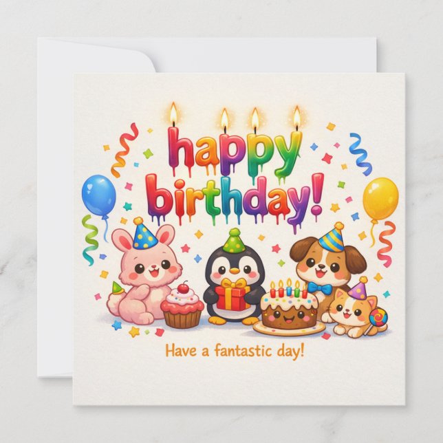 Grattis på födelsedagen kort  (Framsida)