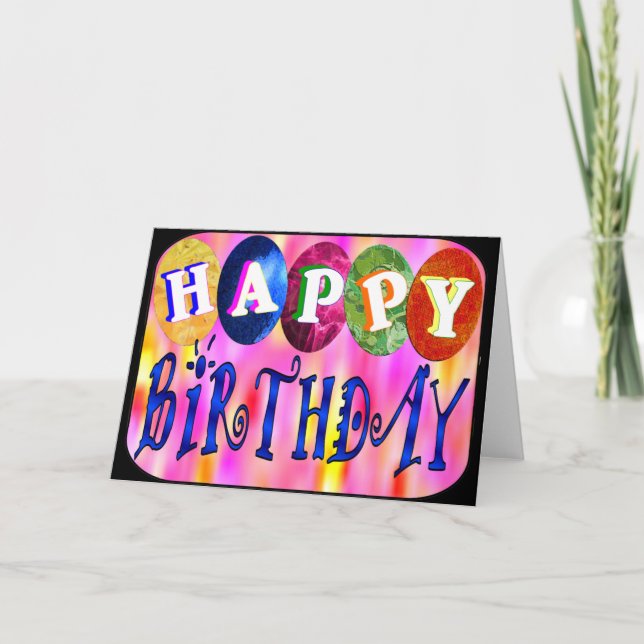 Grattis på födelsedagen kort (Framsida)