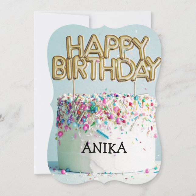 GRATTIS PÅ FÖDELSEDAGEN KORT (Framsida)