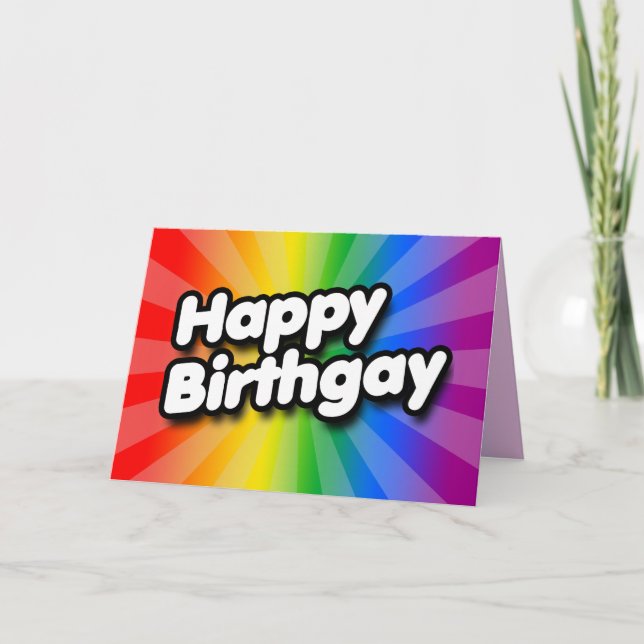 Grattis på Födelsedagen Kort (Framsida)