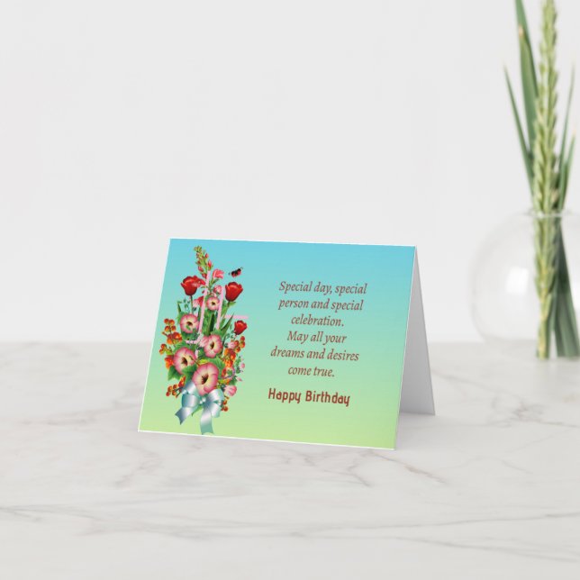 Grattis på födelsedagen kort (Framsida)