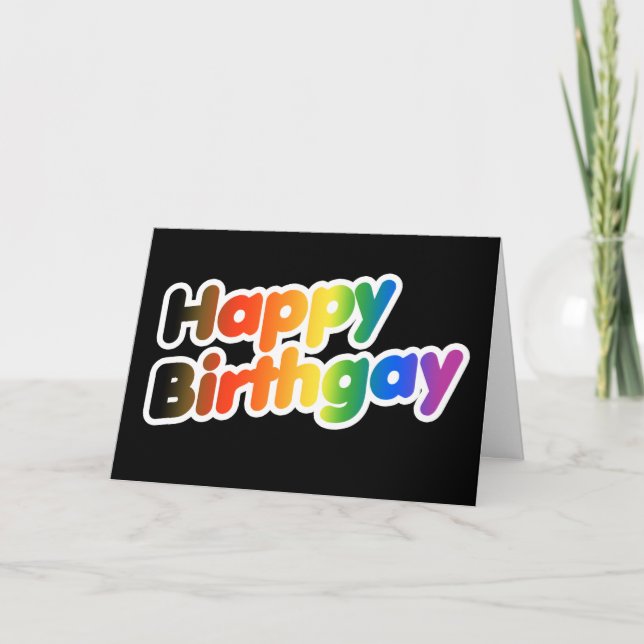Grattis på Födelsedagen Kort (Framsida)