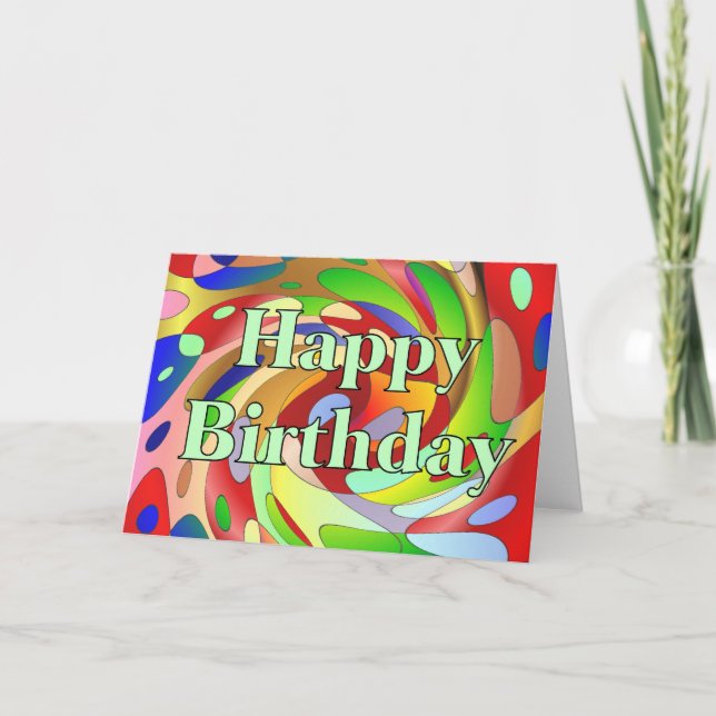 Grattis på födelsedagen kort (Framsida)