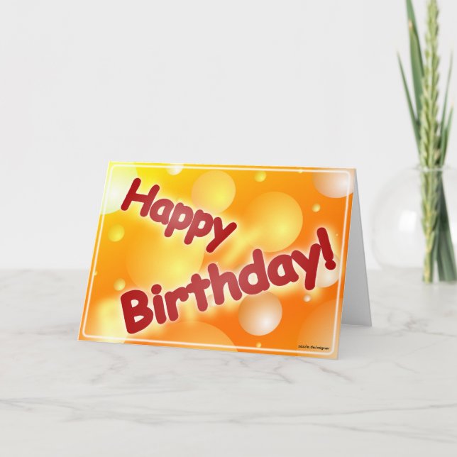 Grattis på födelsedagen kort (Framsida)