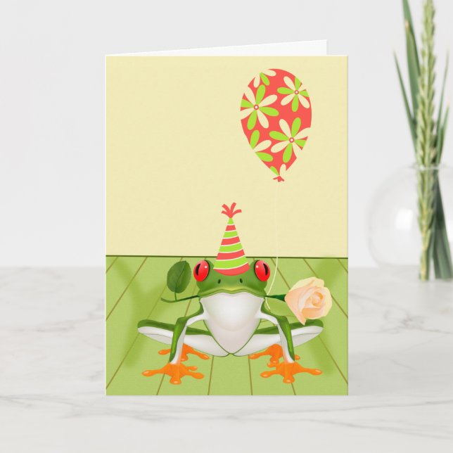 Grattis på födelsedagen-kort: Allmänt Kort (Framsida)