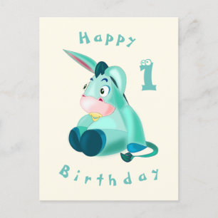 Grattis på födelsedagen - Kort - Baby Åsna - Din Å
