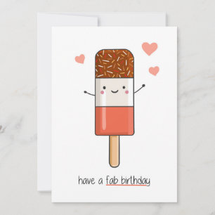 Grattis på födelsedagen-kort - Fab Kort