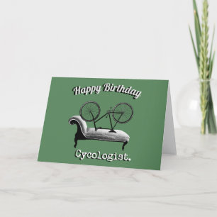 Grattis på födelsedagen-kort för cyklister kort