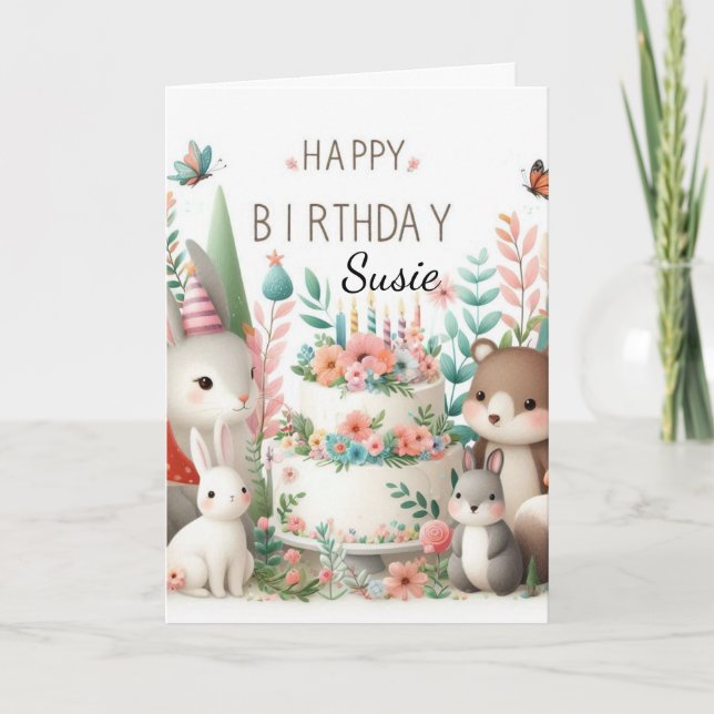 Grattis på födelsedagen-kort för fardotters hälsni kort (Framsida)