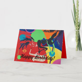 Grattis på födelsedagen! Kort för hälsning