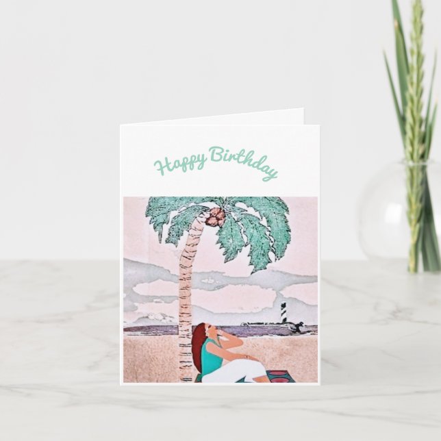 Grattis på födelsedagen-kort för henne kort (Framsida)