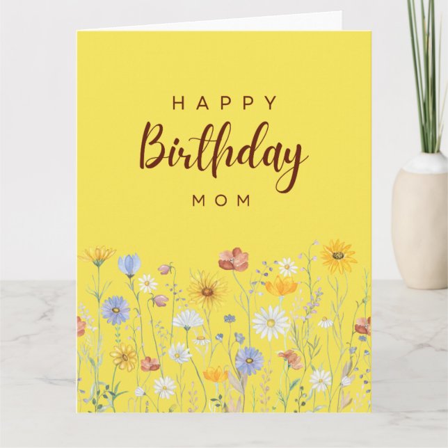 Grattis på födelsedagen-kort för Mamma dag Kort (Framsida)